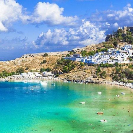 Toulipa Lindos Apartman Kültér fotó