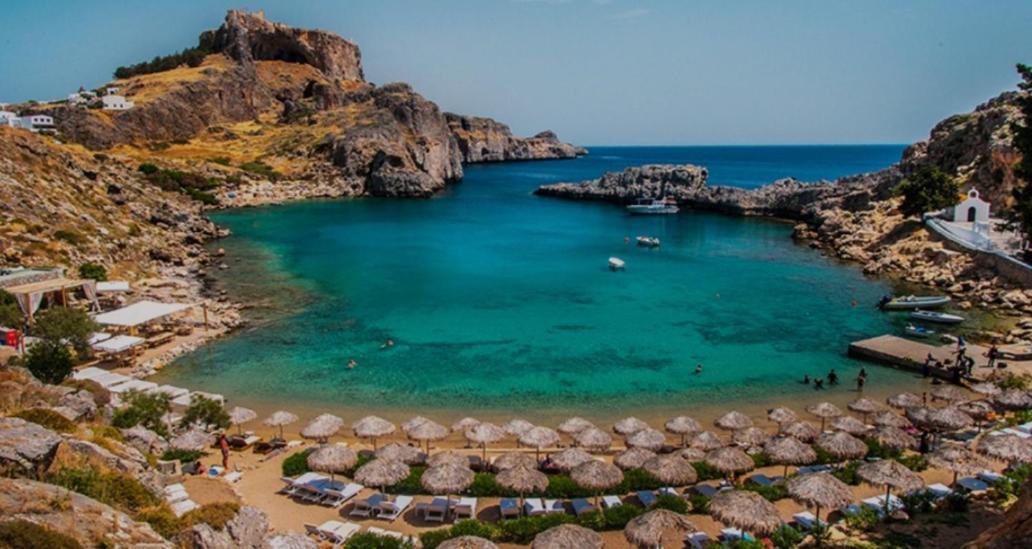 Toulipa Lindos Apartman Kültér fotó